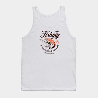 Masonboro Island, NC Fishing Summer Vacation Tank Top